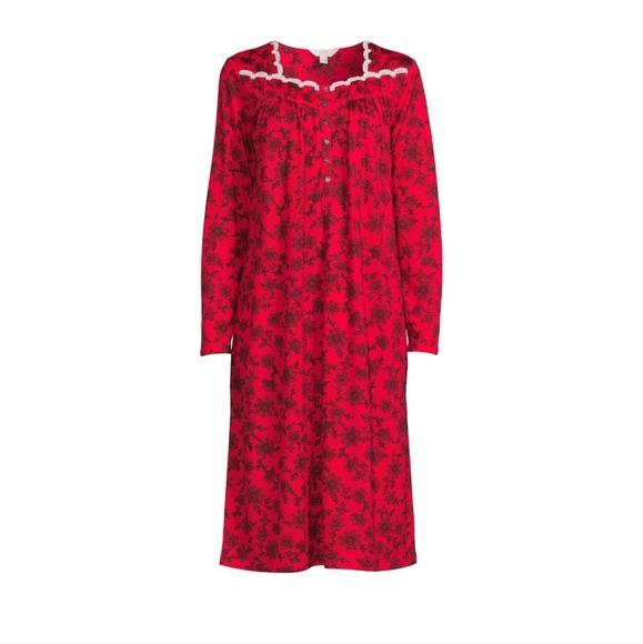SECRET TREASURES Red Knit Nightgown - Picture 4 of 7